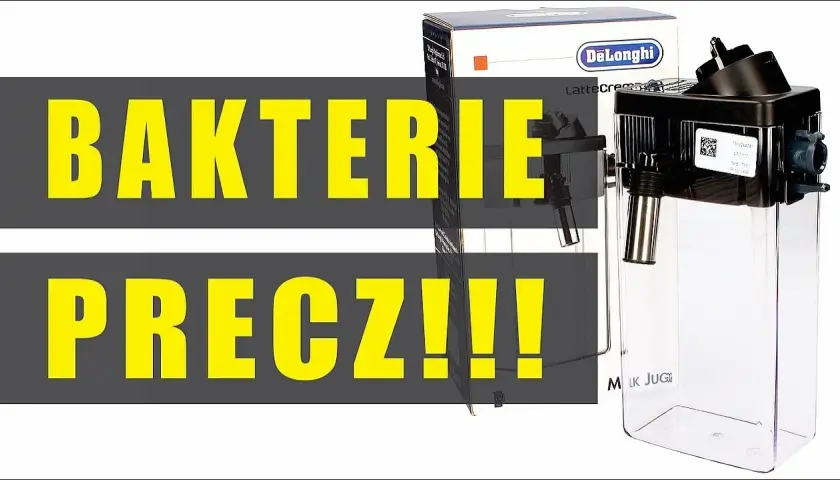 Jak czyścić pojemnik na mleko De’Longhi, aby uniknąć problemów z higieną